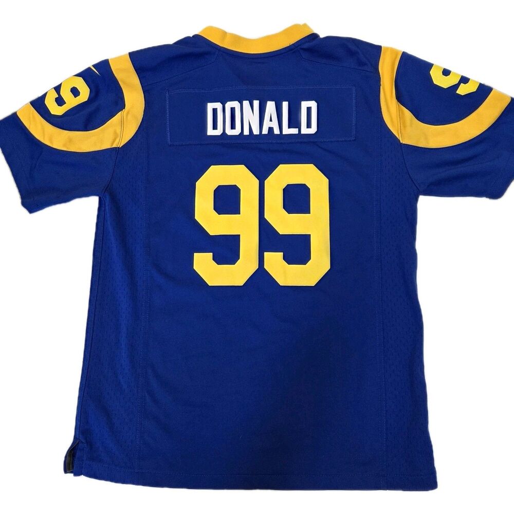 Nike On Field LA Rams Aaron Donald #99 NFL Football Jersey Sz YOUTH LARGE 14/16